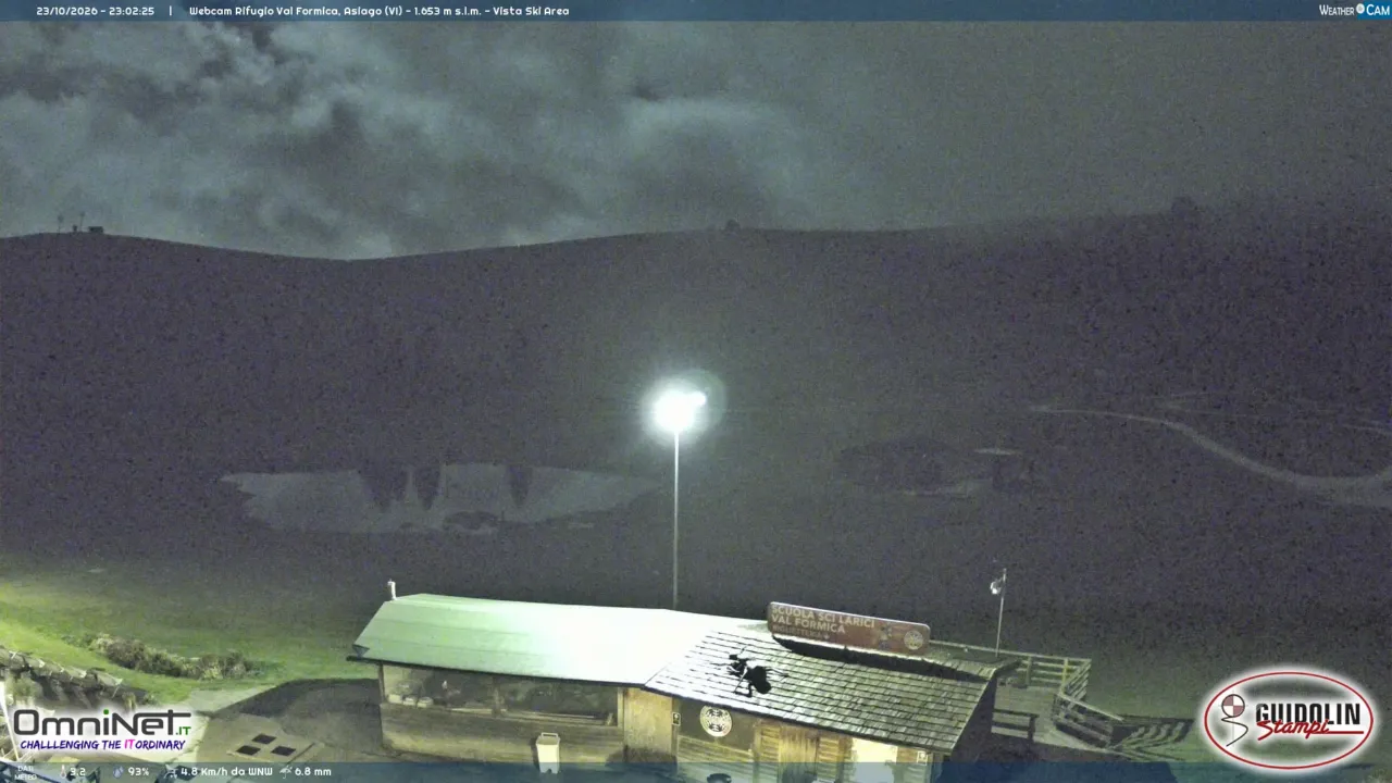 Webcam Asiago Val Formica Cima Larici